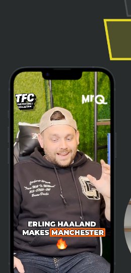 Example TFC Show short-form video with MrQ branding